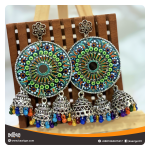 Dot Mandala Wooden Earrings