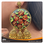 Red Rose Earrings