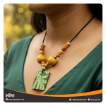 Wooden Batik Necklace
