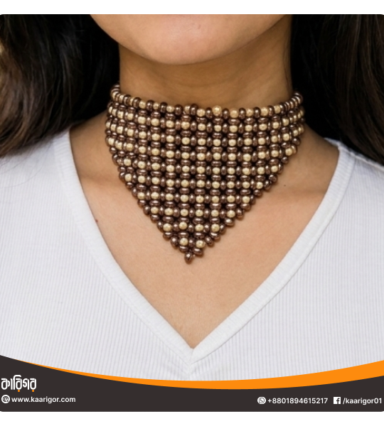 Beaded Lattice Choker