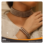 Beaded Choker and Bracelet Set