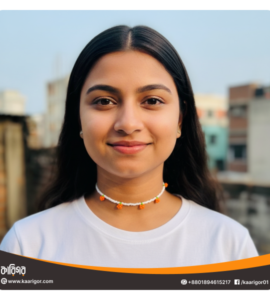 Beaded Orange Choker